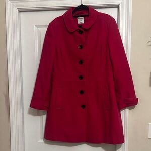 Old Navy Women's Bold bright pink Pea Coat
